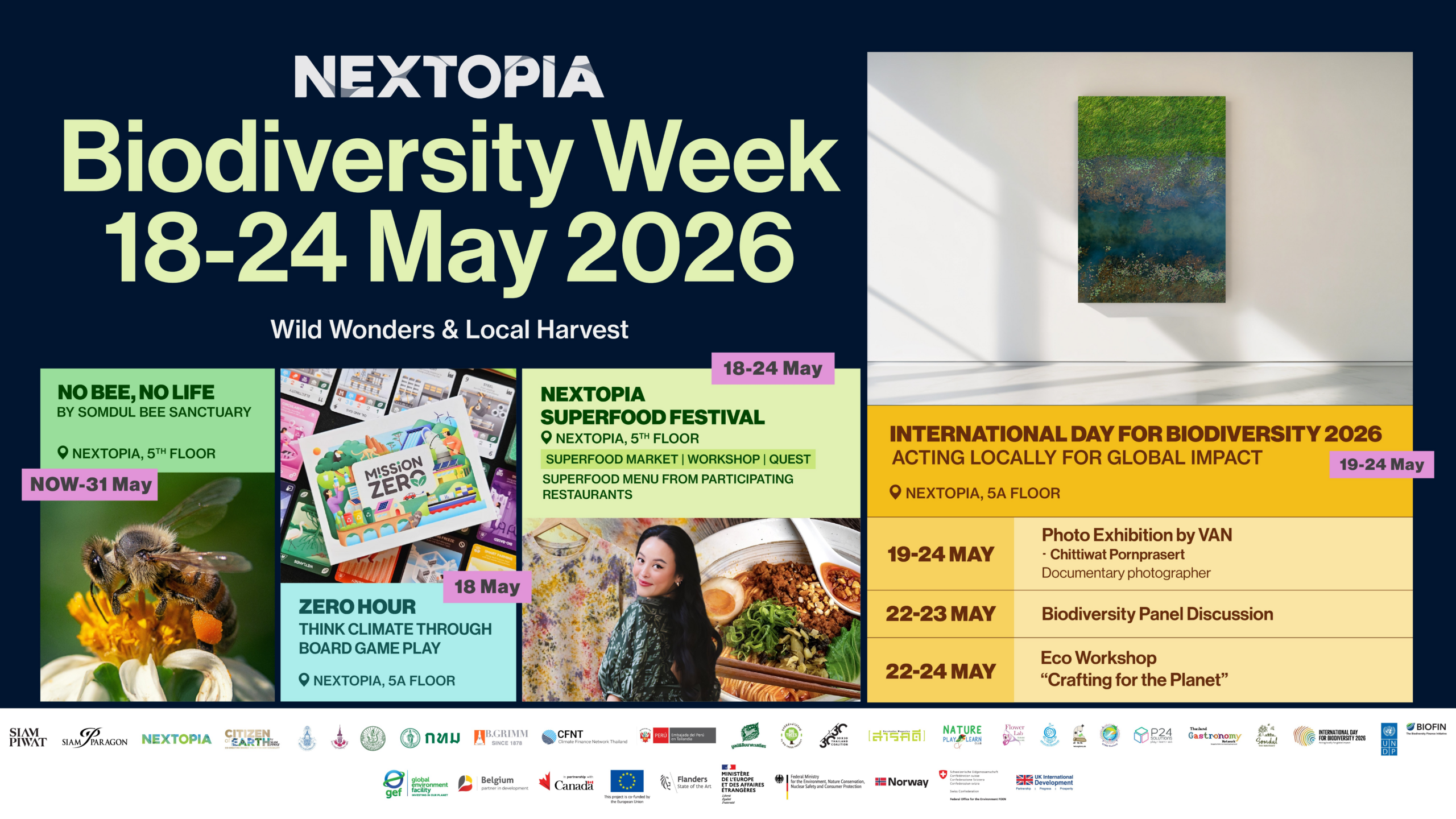 สยามพิวรรธน์ จัดงานผ่าน NEXTOPIA เปิดเทศกาล “Biodiversity Week” ชวนคนเมืองสัมผัสความมหัศจรรย์ของธรรมชาติและร่วมสร้างอนาคตที่ยั่งยืนใจกลางสยามพารากอน